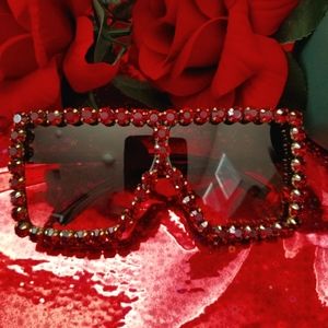 Rectangular Diamond Sunglasses | Bling Sunglasses